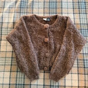 Paul et Duffier Cropped Mohair Cardigan Size M